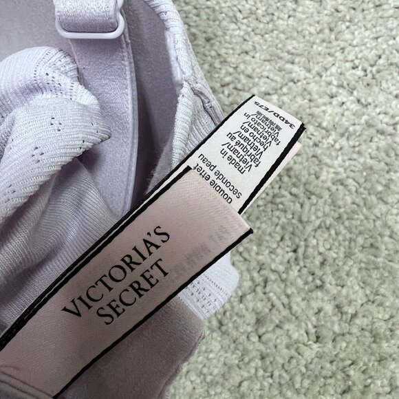 Victoria’s Secret Bra T-Shirt Lightly Lined Wireless Purple Size 34DD - Picture 7 of 9